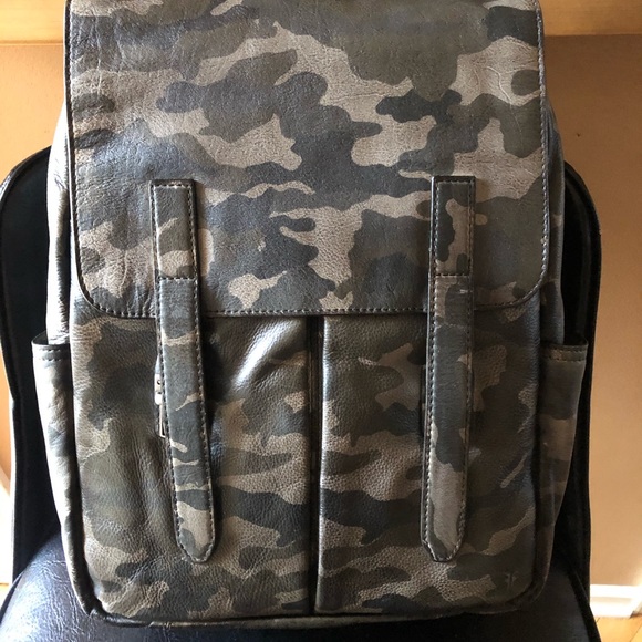 FRYE Leather Camo Backpack - Picture 2 of 10